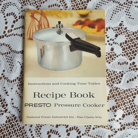Kitchen 1962 Presto Pressure Cooker Recipe Book Vtg Poshmark